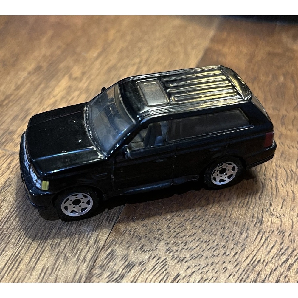 2005 MATCHBOX '05 RANGE ROVER SPORT BLACK 1:64 DIECAST 3" CAR WITH SILVER RIMS